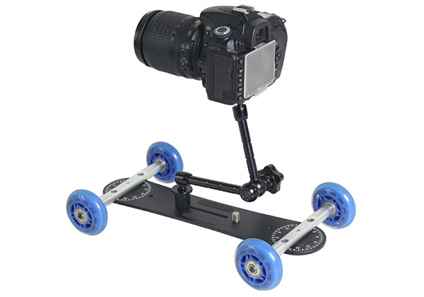 105A Aluminum Alloy Professional 4 Wheels Skater Table Slider Dolly For Cameras And Camcorders 