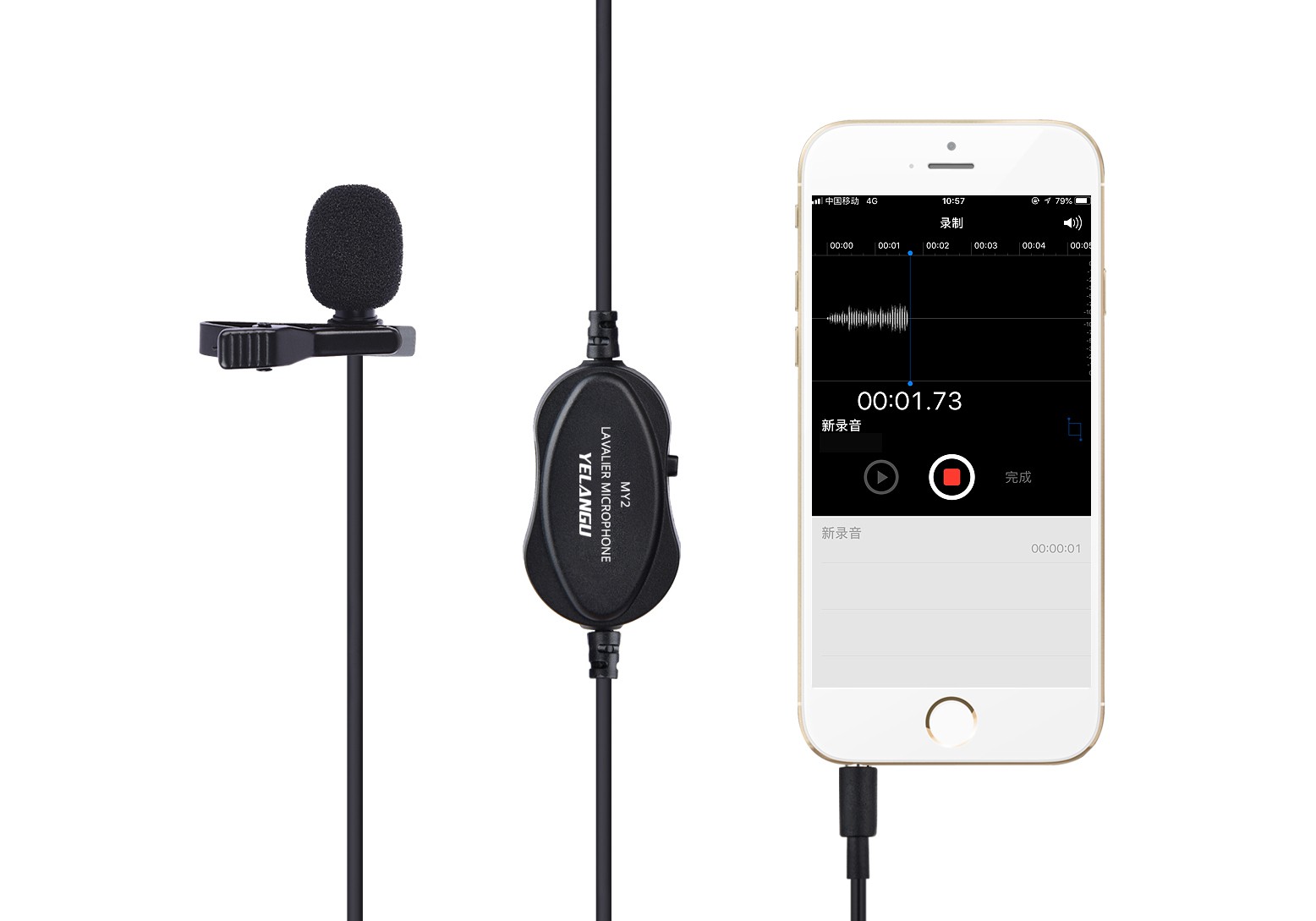 MY2 Lavalier microphone for Smartphones,Cameras,Camcorders,Audio recorders,PCs,and other audio/video recording devices.